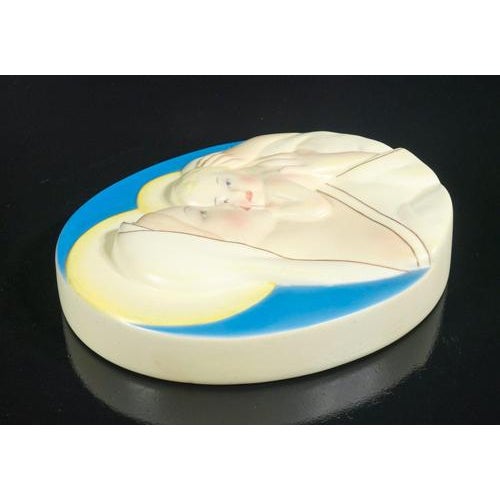 Ceramic Madonna and Child Sculpture from Lenci, 1930s For Sale - Image 6 of 18