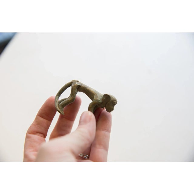Old New House Oxidized Vintage African Monkey For Sale - Image 4 of 7