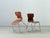 Rare children's chairs from the dutch manufacturer casala, dating from the 1960s. The ergonomically shaped seat shell,...