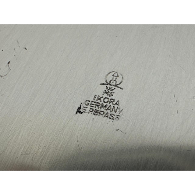 Silver Art Deco Silver-Plated Ikora Bowl from WMF, 1950s For Sale - Image 8 of 13