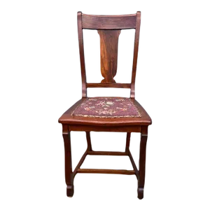 Antique Mahogany Upholstered Chair