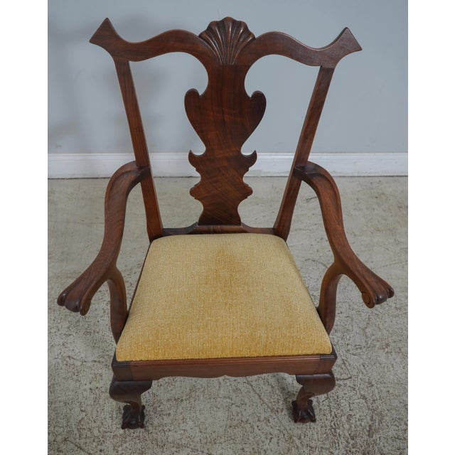 Age: Approx: 50 Years Old Details: Ball & Claw Carved Feet High Quality Construction 18 C. Design Chippendale Style...