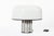Extra Large Mid Century Italian White & Chrome Table Lamp by iGuzzini For Sale - Image 11 of 12