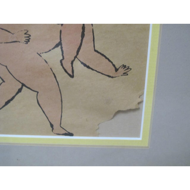 1950s Andy Warhol Cherubs Playing in the Bottom of My Garden Signed Lithograph For Sale - Image 5 of 7