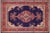 Ink Blue Persian Vintage Blue/Red Wool Rug - 9'9'' X 12'8'' For Sale - Image 8 of 10