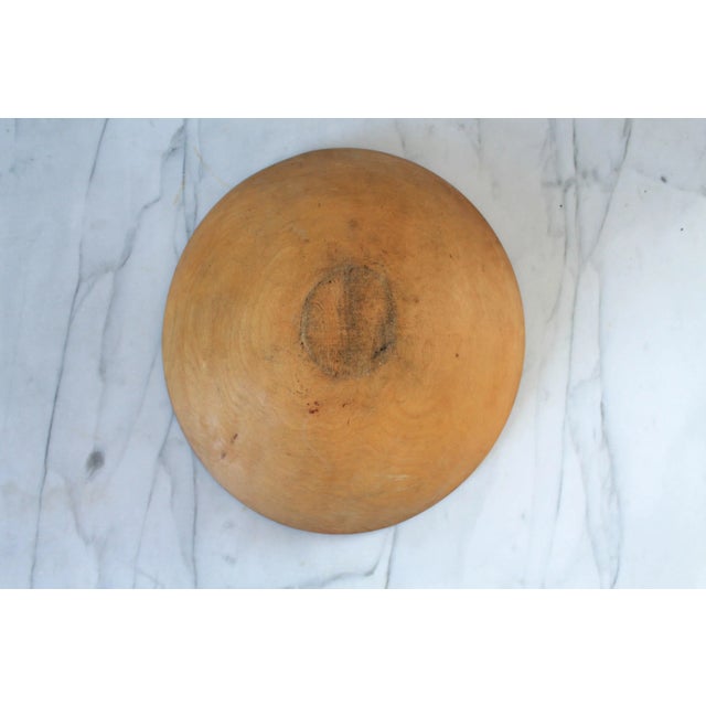 Antique Hand Carved Wool Bowl For Sale In Milwaukee - Image 6 of 6