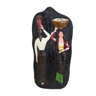 Painted Ceramic Figure, 1970s For Sale