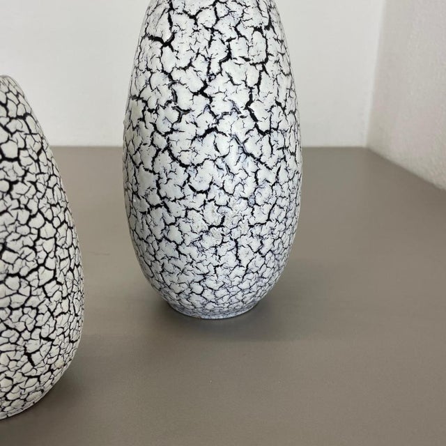 Fat Lava Pottery Craquele Vases from Jasba, Germany, 1970s, Set of 3 For Sale - Image 13 of 18