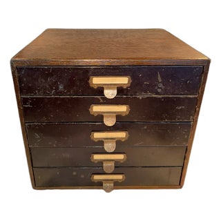 Antique Industrial Watchmaker’s Cabinet For Sale