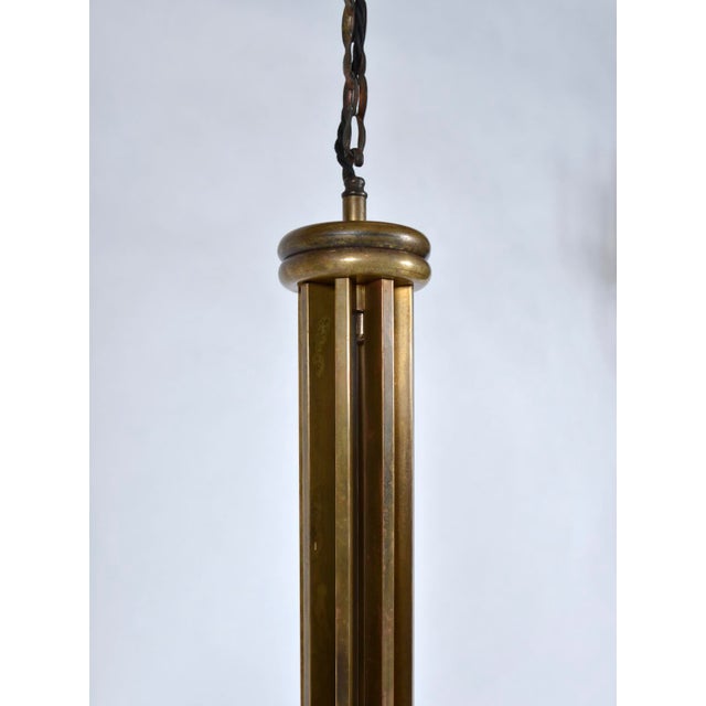 Large Mid-Century Italian Brass and Glass 8-Arm Chandelier, 1950s-1960s For Sale - Image 11 of 16