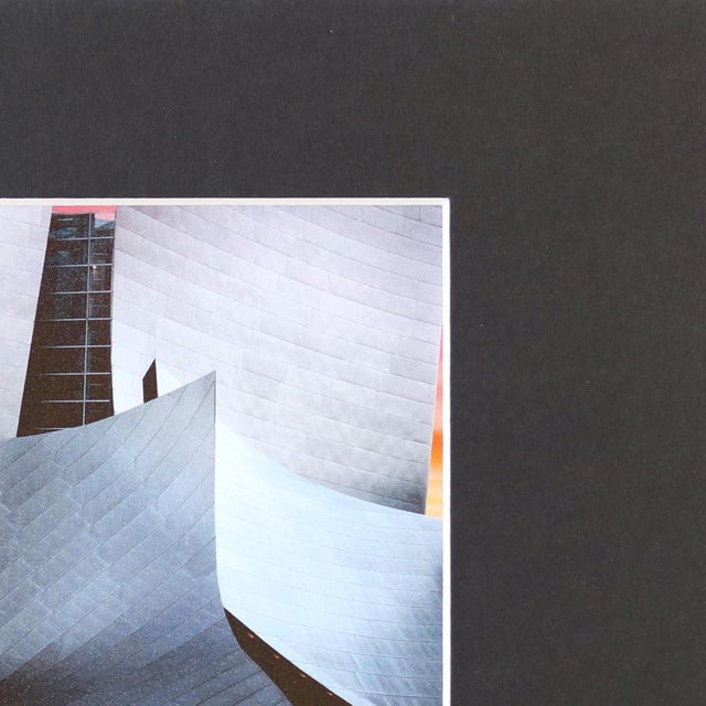 Walt Disney Concert Hall - Original Los Angeles Landmark Acrylic on Photograph by Pete Kasprzak For Sale In Los Angeles - Image 6 of 6