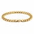 Gold Tone Sterling Silver Curb Link Bracelet, 28.26g, 8 Inch, Italy For Sale - Image 4 of 10