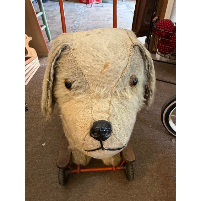 Large Dog Riding Toy, Tri-Ang Toys by Lines Bros. Circa 1940's For Sale - Image 4 of 9