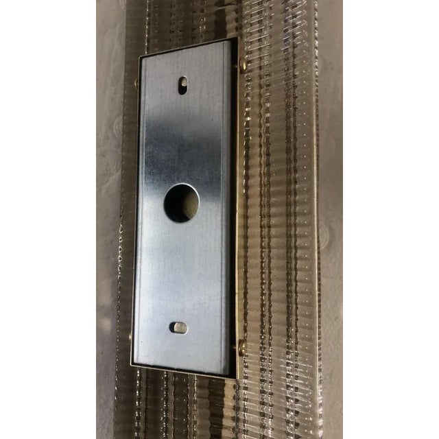 Beige Murano Art Glass and Brass Smoky Color Wall Light, 2000 For Sale - Image 8 of 10