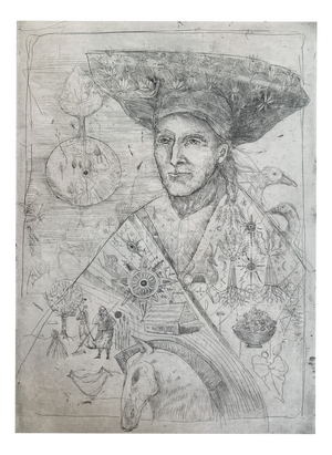 Ewa Kutylak, August, Mezzotint and Drypoint on Paper, 2012