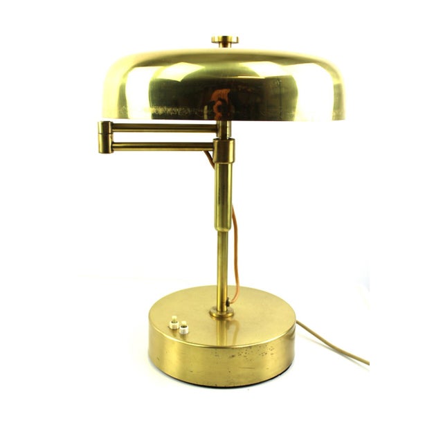 Arm with umbrella can be swiveled This piece has an attribution mark, I am sure that it is completely authentic and take...