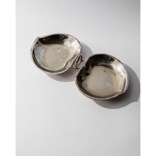 Metal Vintage Silver Plated Vide Poche Bowl, 1960s For Sale - Image 7 of 11