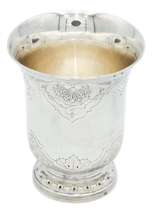 Silver Cup with Floral Motifs