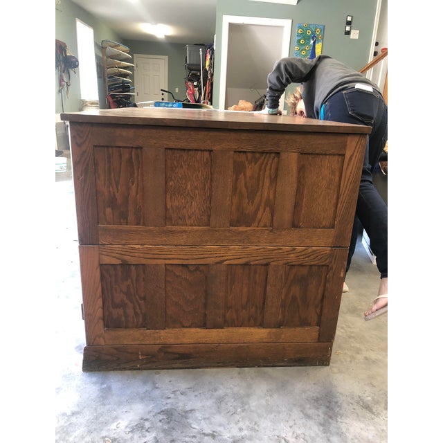 Antique Industrial Wooden Flat File Chairish