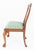 Green Queen Anne Burr Walnut Dining Chairs, 1890s, Set of 8 For Sale - Image 8 of 10