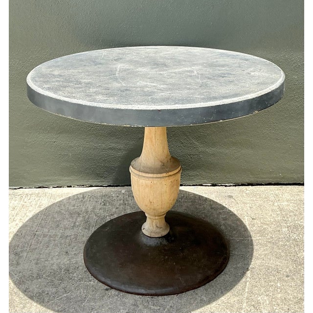 Vintage Boho Patinated Cafe Table For Sale - Image 10 of 11