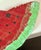 Wood Vintage Large Scale Folk Art Hand-Painted Wood Watermelon Slice, Circa 1980s For Sale - Image 7 of 12