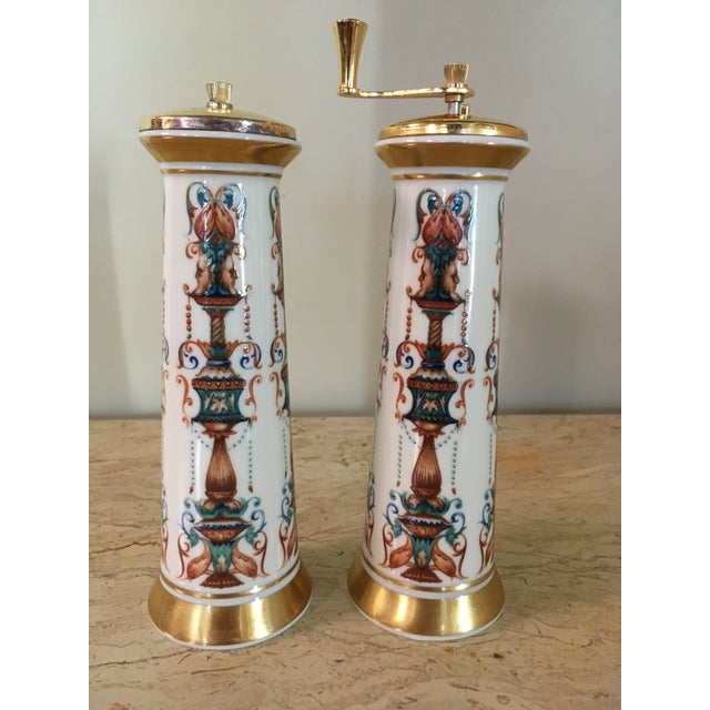Porcelain Lenox Lido Salt & Pepper Mill Set A Pair Chairish