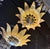 French 1940s French Gilt Metal Sunburst Flush Mount Light Fixture For Sale - Image 3 of 7