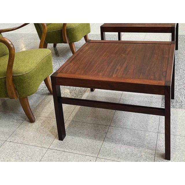 1960s Rosewood Side Tables in the Style of France & Søn - A Pair For Sale In New York - Image 6 of 14
