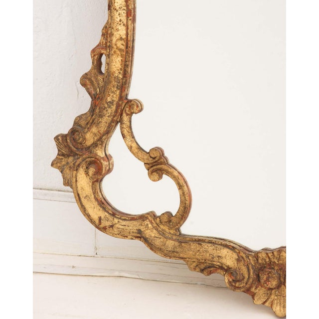 Baroque Style Giltwood Framed Mirror For Sale - Image 4 of 8