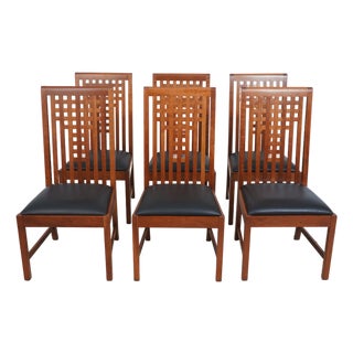 Set of 6 Stickley 21st Century Collection Cherry Dining Room Chairs For Sale