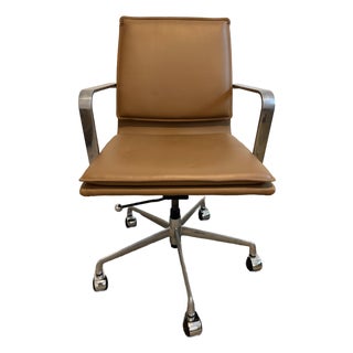 Lexi II Light Brown Leather Office Chair For Sale