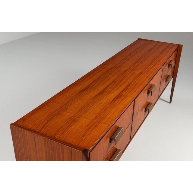 Italian Sideboard or Chest of Drawers in Teak, 1960s For Sale - Image 13 of 16