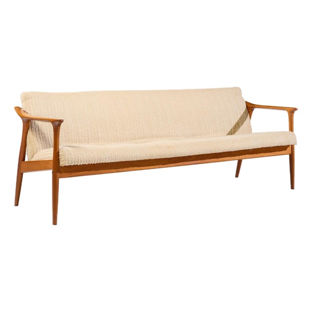 Grete Jalk Mid Century Danish Teak Sofa For Sale