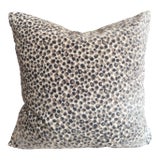 Nancy Corzine Cheetah Cut Velvet Down Pillow For Sale