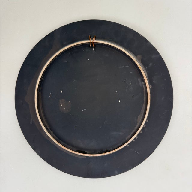 Handmade Ceramic Floral Wall Plate from Ruscha, Germany, 1970s For Sale - Image 9 of 17