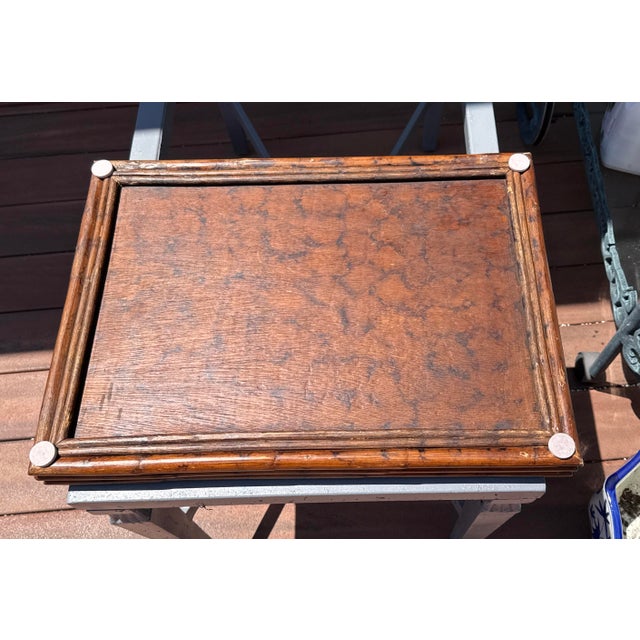 1970s Bamboo Rattan Handle Tray For Sale In New York - Image 6 of 12