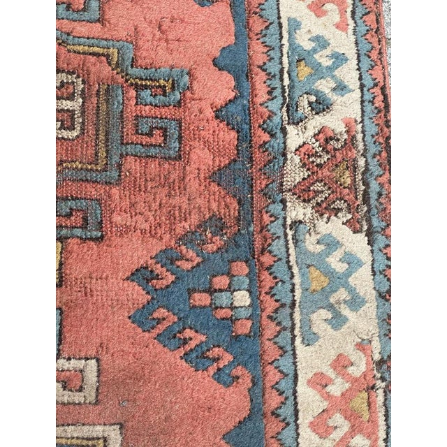 Vintage Turkish Distressed Bobyrugs Kars Runner, 1980s For Sale - Image 4 of 14