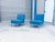 Florence Knoll Pair of Mid-Century Chrome Slipper Lounge Chairs Styled After Knoll, 1960s For Sale - Image 4 of 14