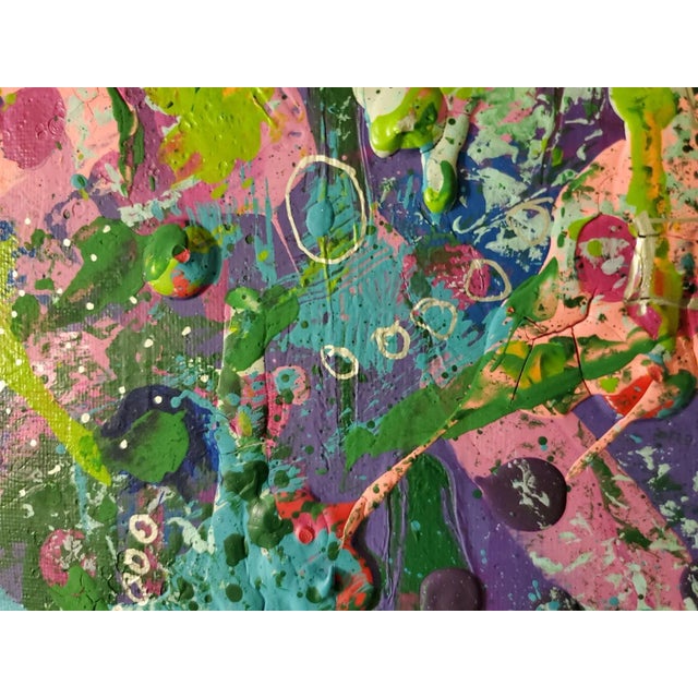 Abstract The Remnants of Summer Acrylic on Canvas For Sale - Image 3 of 7