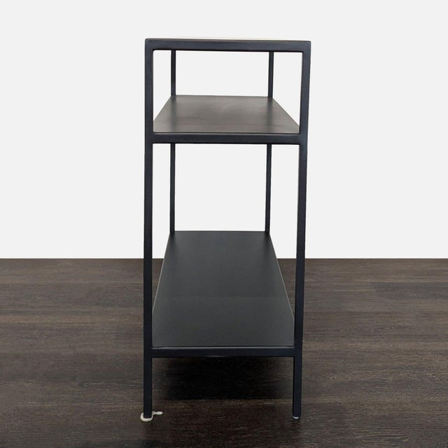 Modern Room & Board Slim End Table in Natural Steel For Sale - Image 3 of 5