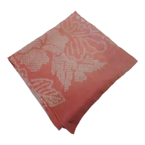 Vintage Pink Silk Asian Scarf
