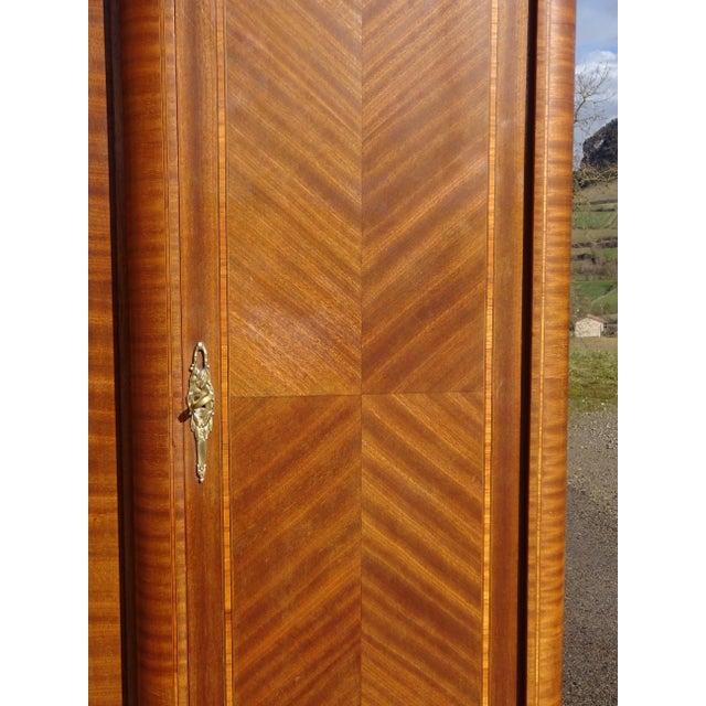 Louis XVI Style Wardrobe in Marquetry and Bronze, 1920s For Sale - Image 18 of 18