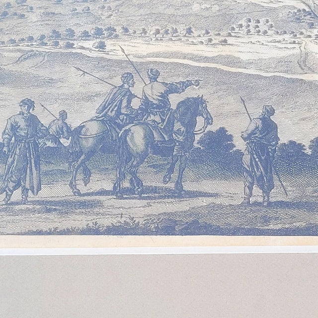 19th Century Panoramic Views of Jerusalem in Scio, Framed Engravings, Set of 2 For Sale - Image 6 of 18