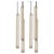 Triangular Tube Pendant Lamps by United Alabaster, Set of 6 For Sale - Image 17 of 17