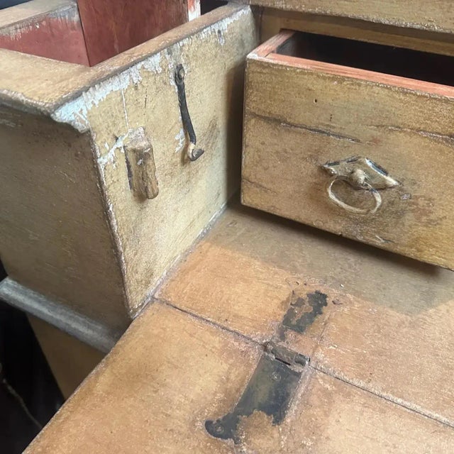 Late 19th Century Louis Philippe Orange Lacquered Wood Italian Secretaire For Sale - Image 11 of 12