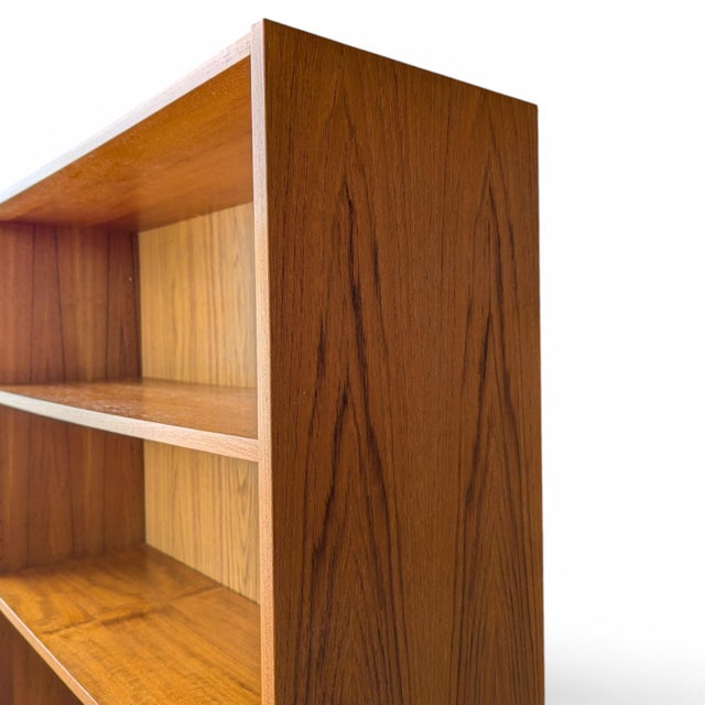 Vintage Danish Modern Teak Bookcase With Adjustable Shelves For Sale - Image 14 of 15
