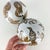 Chinoiserie Large Vintage Chinoiserie Porcelain Carpet Balls Brown White Floral Birds Fruit For Sale - Image 3 of 8