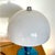 Mid-Century Modern Mushroom Table Lamp in Blue Metal, 1963 For Sale - Image 6 of 12