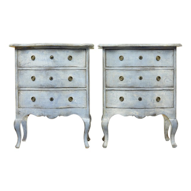 Swedish Painted Commodes, 1880, Set of 2 For Sale